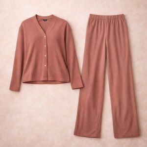 Splendid Waffle Knit Lounge Set XS | Soft Cozy 2-Piece Matching Set